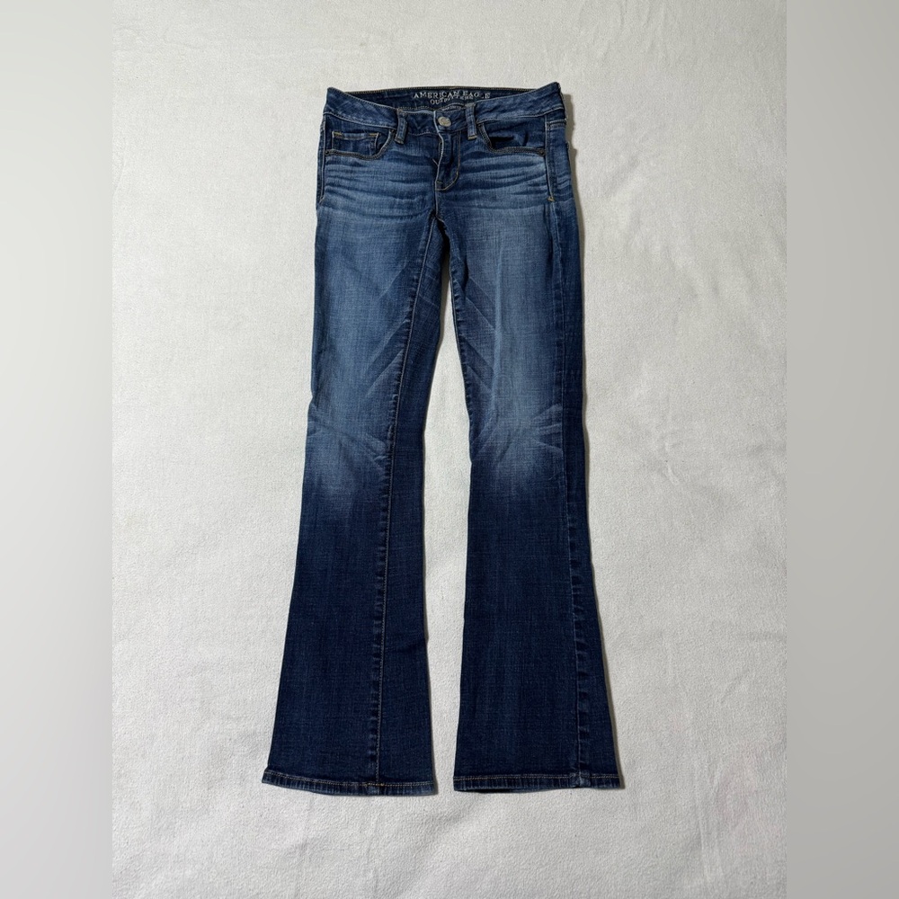 American Eagle Outfitters Women's Boot Cut Jeans - Dark Blue Wash